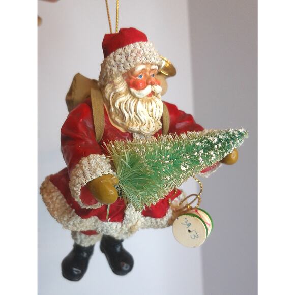 Vintage KSA Collectibles Kurt AdlerAmerican Santa Christmas Ornament - Picture 5 of 7